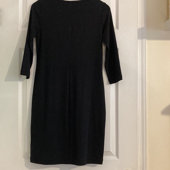 NWT GAP 3/4 Sleeve Black Mini Dress Small Petite - Picture 5 of 8